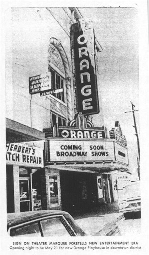 Orange Theatre - April 30, 1974
