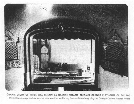 Orange Theatre - April 30, 1974