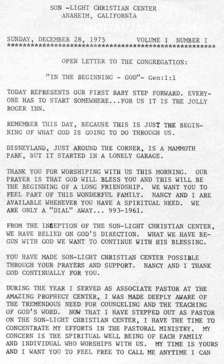  Volume 1, Number 1 - Page 1
