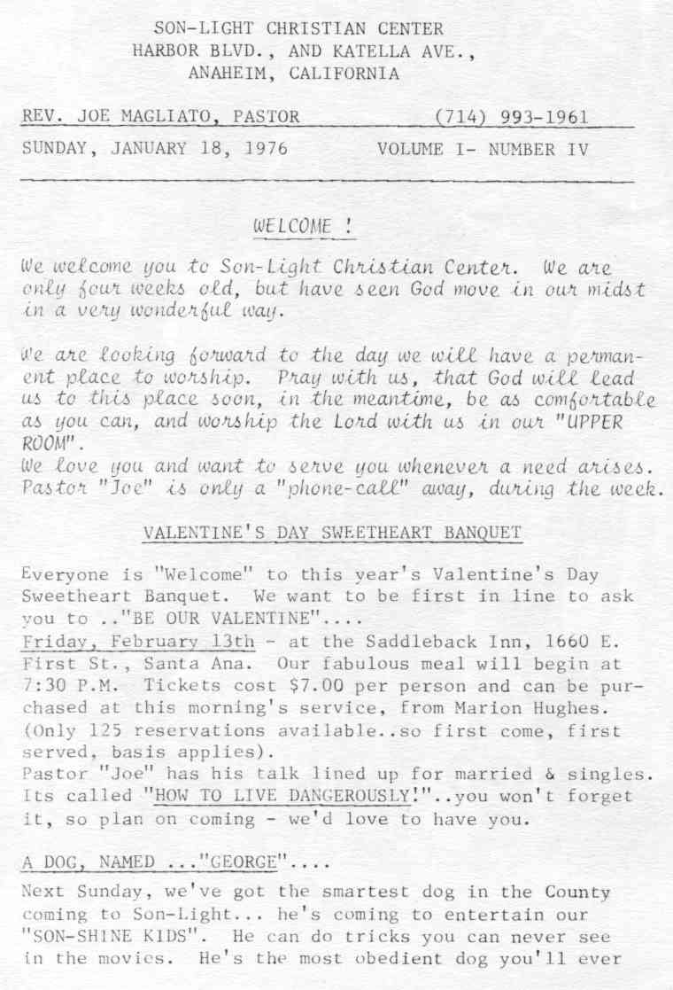 Volume 1, Number 4 - Page 1